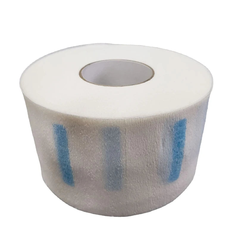 100PCS Disposable 1 Roll Hair Cutting Accessory Neck Paper Adjustable Barber Dedicated Salon Hairdressing White Neck Strips