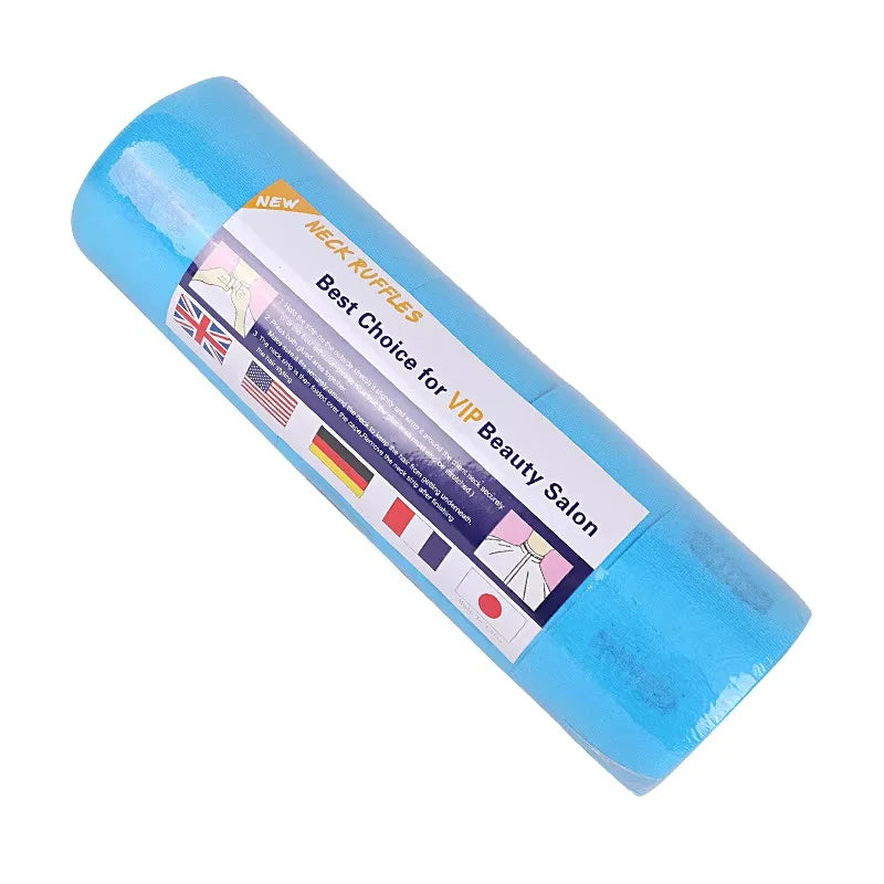100PCS Disposable 1 Roll Hair Cutting Accessory Neck Paper Adjustable Barber Dedicated Salon Hairdressing White Neck Strips