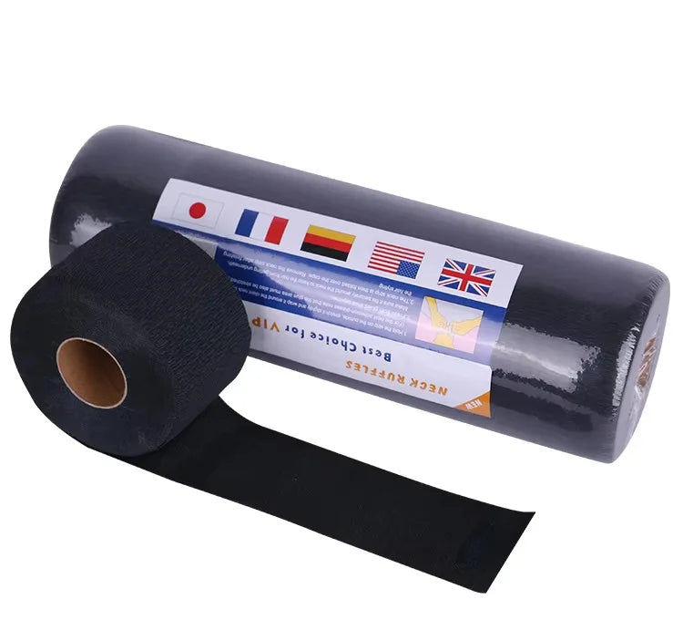 100PCS Disposable 1 Roll Hair Cutting Accessory Neck Paper Adjustable Barber Dedicated Salon Hairdressing White Neck Strips